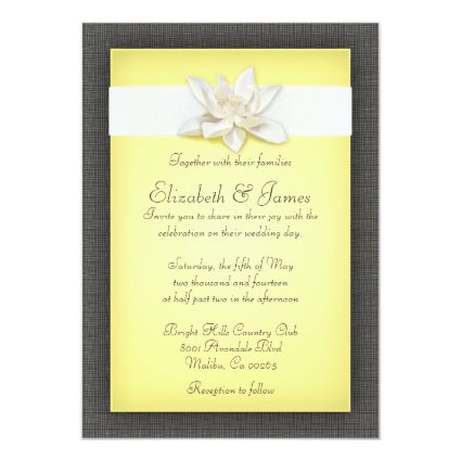 Yellow Wedding Invitations