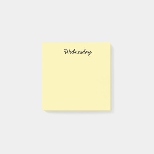 Yellow Wednesday Post_it Notes