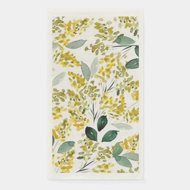 “Yellow Wheat” Paper Guest Towels (Front)