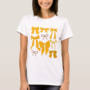 Yellow Whimsical Bows T-Shirt