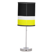 Yellow White Black Colorblock Table Lamp (Back)