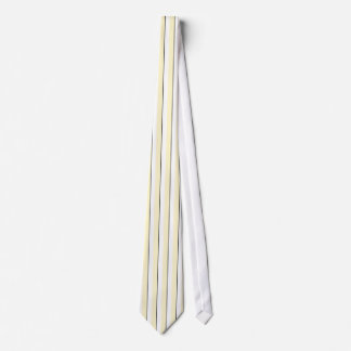 Yellow White Black Striped Tie