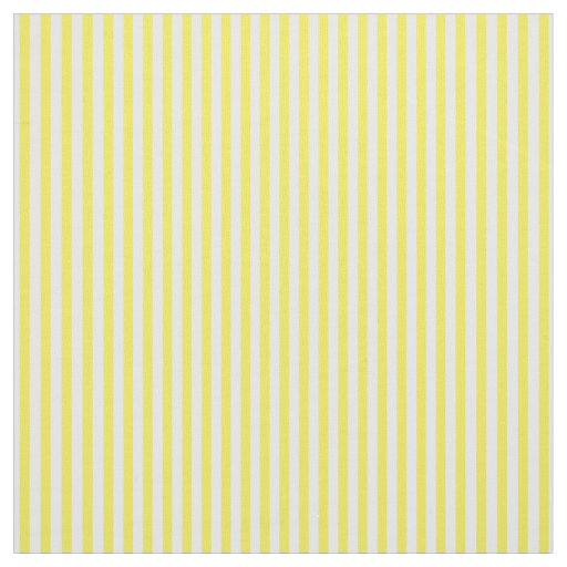 Yellow White Cabana Stripe Fabric