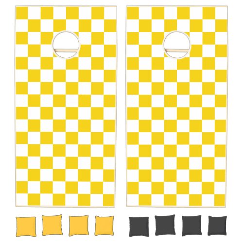 Yellow & White Checker