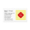 Yellow White Chevron Red Quatrefoil Monogram