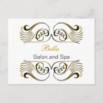 yellow white Chic Business Thank You Cards