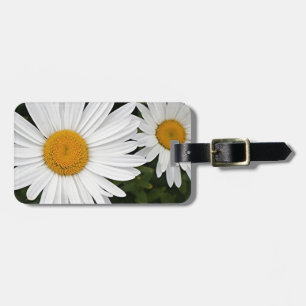 Yellow & white Daisies: flowers in bloom Luggage Tag