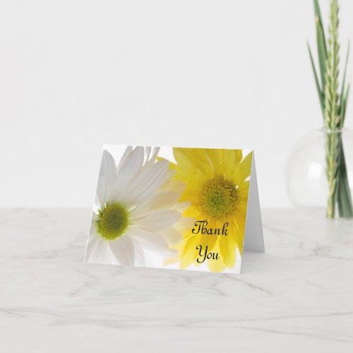 Yellow White Daisies Wedding Bridesmaid Thank You