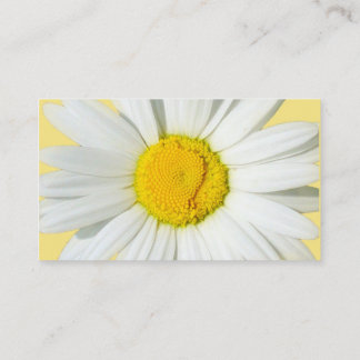 Yellow & White Daisy Floral Designer Business Card