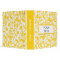Yellow White Damask Monogram