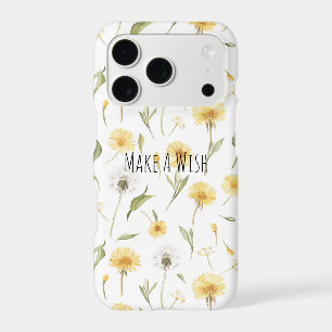 Yellow White Dandelions Flowers iPhone 17 Pro Case