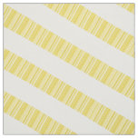 Yellow White Diagonal Modern Stripes Fabric