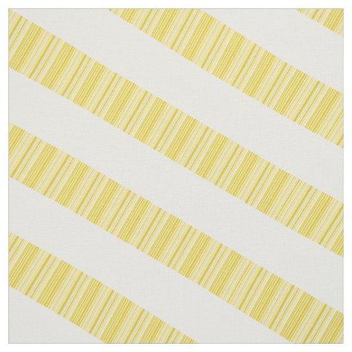 Yellow White Diagonal Modern Stripes Fabric