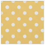 Yellow &amp; White Dots | Fabric