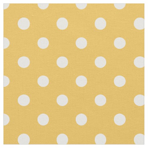 Yellow & White Dots | Fabric