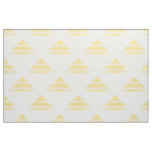 Yellow White Geo Triangle Pattern Fabric