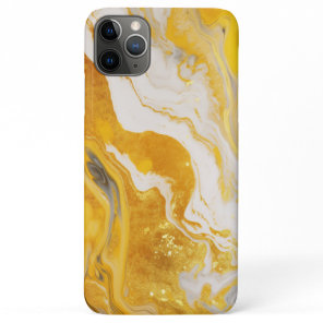 Yellow White Gold Marble iPhone 11 Pro Max Case