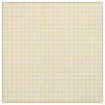Yellow White Houndstooth Pattern Fabric