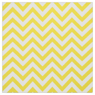 Yellow White LG Chevron ZigZag Pattern 12I Fabric