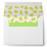 Yellow, White & Lime Green Zebra & Cheetah Skin Envelope