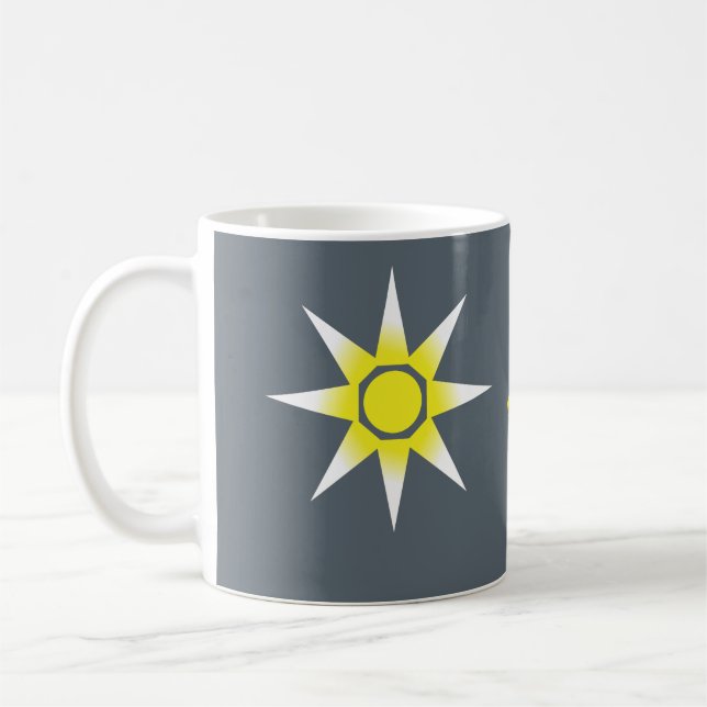 Yellow White Magic Sun Product Coffee Mug (Left)