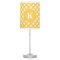 Yellow White Monogram Polka Dot Pattern