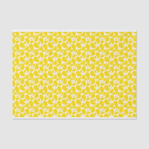 YELLOW & WHITE PAISLEY PATTERNS TISSUE PAPER