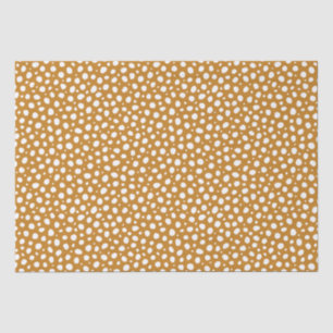 Yellow White Polka Dots Autumn Fall Stylish Tissue Paper