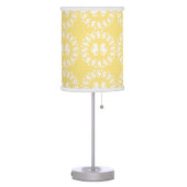 Yellow & White Seahorse Pattern Table Lamp (Left)