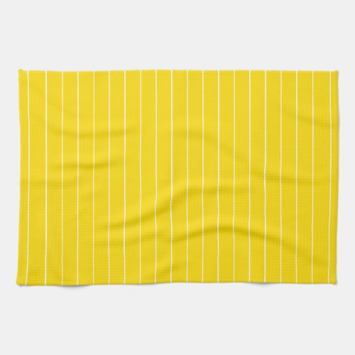 Yellow White Stripe Template Elegant Trend Colors Kitchen Towel