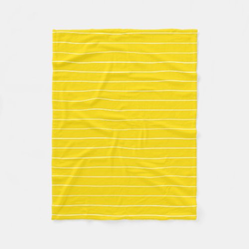 Yellow White Stripe Trend Colors Template Elegant  Fleece Blanket