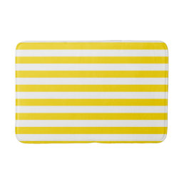 Yellow White Striped Modern Template Medium Bath Mat