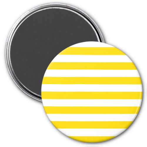 Yellow White Striped Trend Colors Template Magnet