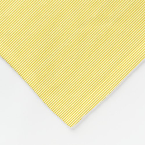 Yellow White Stripes Template Modern Elegant Small Fleece Blanket