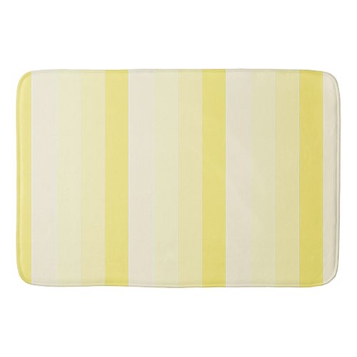 Yellow White Stripes Trend Colors Template Decor Bath Mat