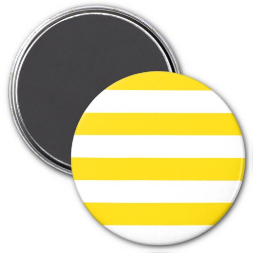 Yellow White Stripes Trend Colors Template Magnet