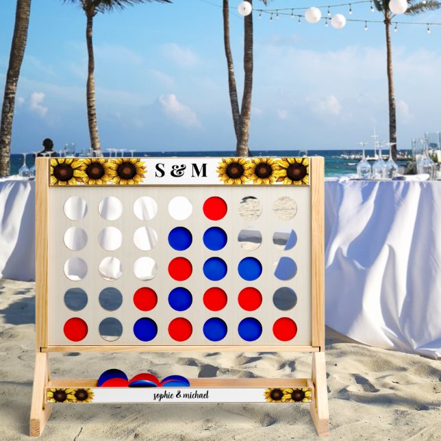 Yellow White Sunflower Bride Groom Floral Fast Four (Wedding)