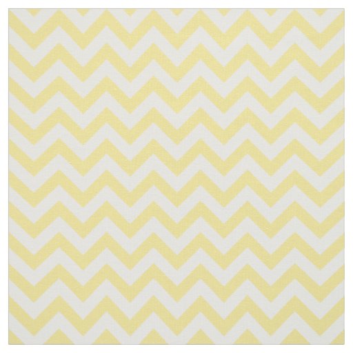 Yellow White Trendy Chevron Pattern Fabric
