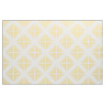 Yellow White Trendy Triangles Pattern Fabric