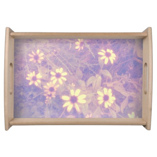 Yellow Wild Flowers Serving Tray