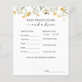 Delicate Yellow Wildflower Baby Babble Scramble