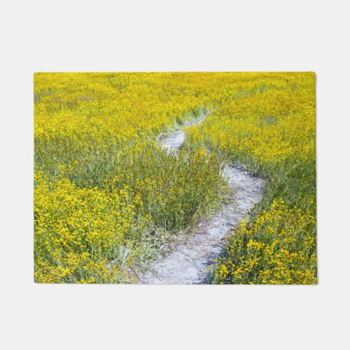 Yellow Wildflower Field Doormat