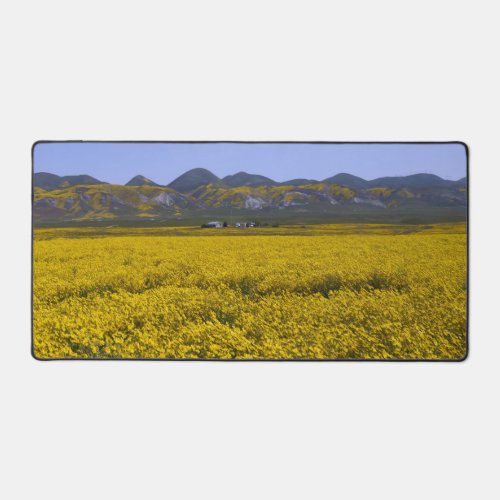 Yellow Wildflower Field Landscape Desk Mat
