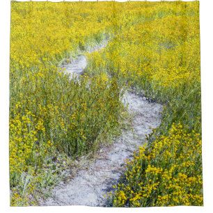 Yellow Wildflower Field Shower Curtain