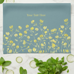  Yellow Wildflower Kitchen Towel