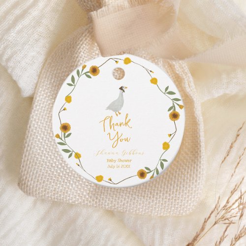 Yellow Wildflower Mother Goose Nursery Rhyme   Favor Tags