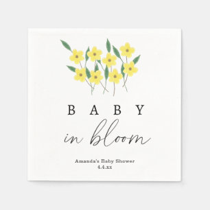 Yellow Wildflowers - Baby in bloom Napkins