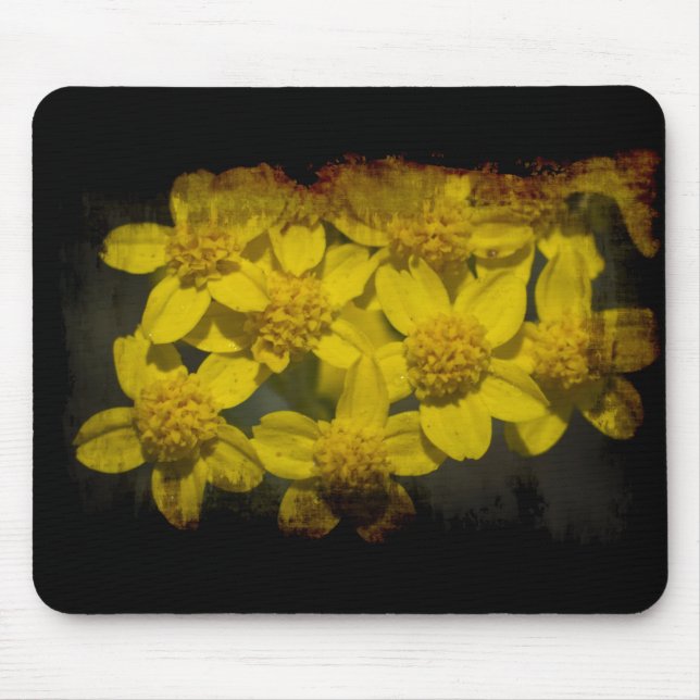 Yellow Wildflowers Mouse Pad (Front)