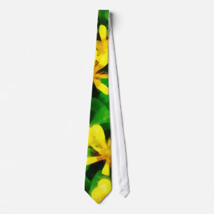 Yellow Wildflowers Neck Tie