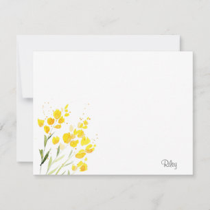 Yellow Wildflowers Note Card
